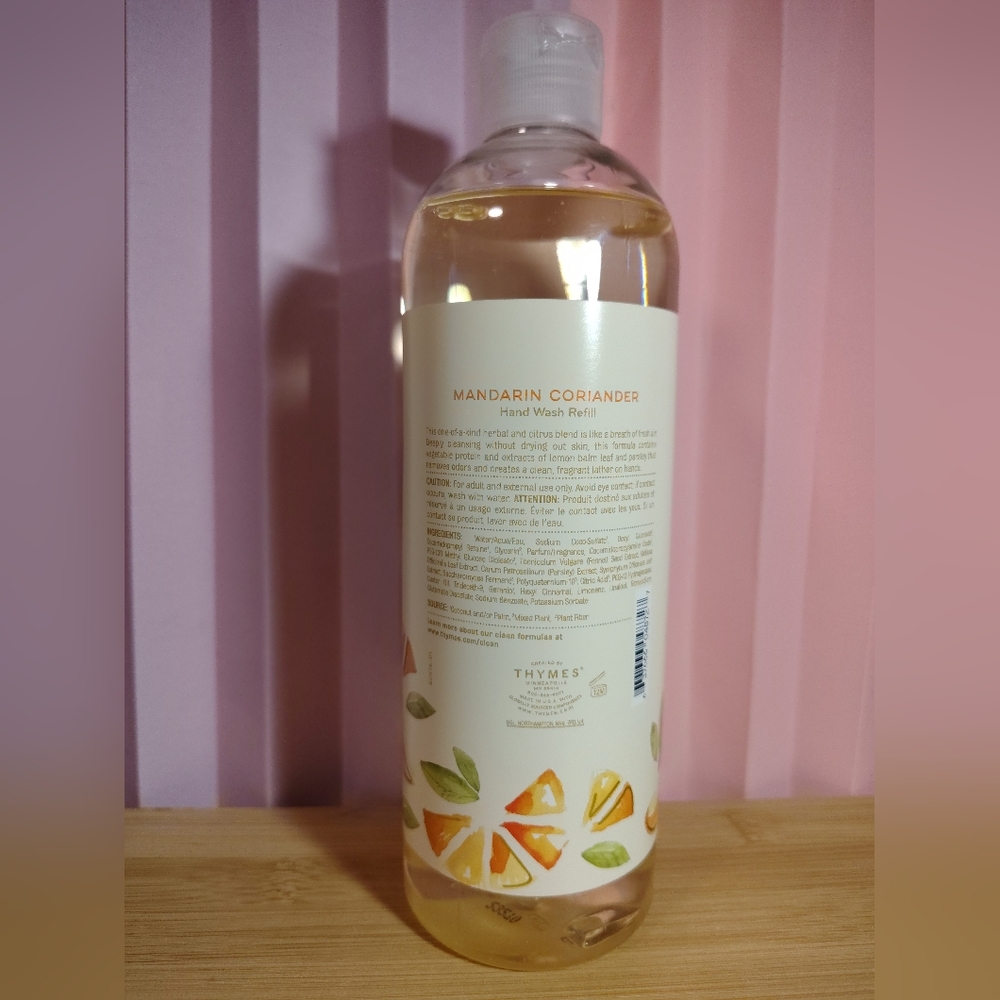 Thymes Mandarin Coriander Hand Wash Refill - 24.5 Fl Oz - Picture 7 of 11